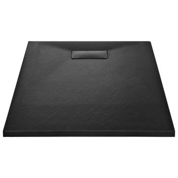 SMC Black Shower Base Tray 100x80 cm - Durable & Modern