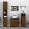 Bathroom Cabinet Brown Oak 30x30x100 cm Engineered Wood Colour brown oak Quantity in Package 1 Number of 