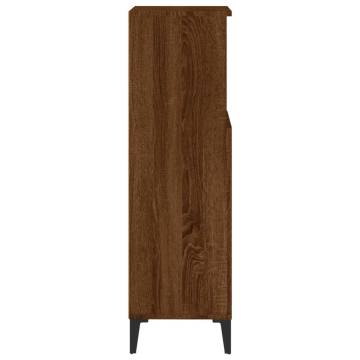 Bathroom Cabinet Brown Oak 30x30x100 cm | Hipomarket