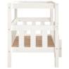 Stylish White Dog Bed - Solid Pine Wood | Hipo Market