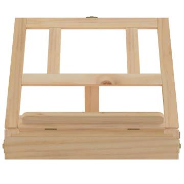 Table Easel with Drawer - Solid Pine Wood 33.5x25.5x7 cm