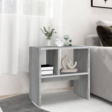 Modern Grey Sonoma Side Table - 50x30x50 cm