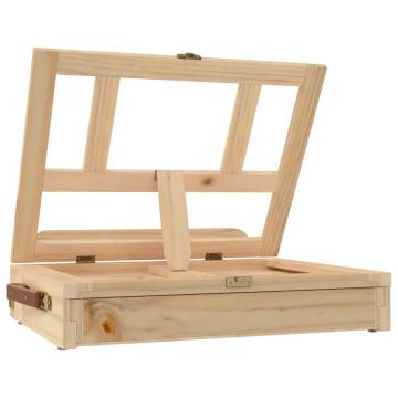 Table Easel with Drawer - Solid Pine Wood 33.5x25.5x7 cm