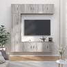 7 Piece TV Cabinet Set Grey Sonoma Engineered Wood Colour grey sonoma Quantity in Package 7 