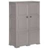 Plastic Cabinet 79x43x125 cm Wood Design Grey Colour grey Size 79 x 43 x 125 cm Quantity in Package 1 Number of 