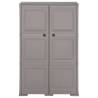 Plastic Cabinet 79x43x125 cm - Wood Design Grey | HipoMarket