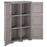 Plastic Cabinet 79x43x125 cm - Wood Design Grey | HipoMarket