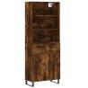 Stylish Highboard in Smoked Oak - 69.5x34x180 cm | Hipo Market