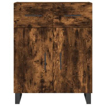 Stylish Highboard in Smoked Oak - 69.5x34x180 cm | Hipo Market