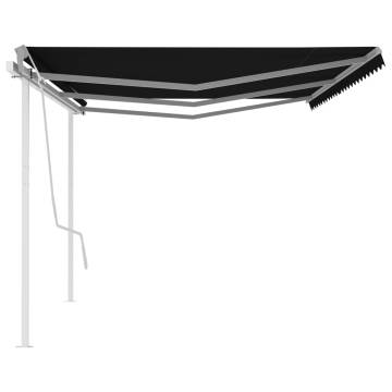 6x3m Manual Retractable Awning - Anthracite | HipoMarket UK