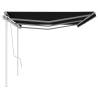 6x3m Manual Retractable Awning - Anthracite | HipoMarket UK