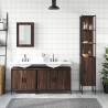 4 Piece Brown Oak Bathroom Furniture Set - Stylish & Space-Saving