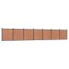 Durable Brown WPC Fence Panel 1218x186 cm - HipoMarket