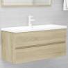 Sink Cabinet Sonoma Oak 100x38.5x45 cm Engineered Wood Colour sonoma oak Size 100 x 38.5 x 45 cm Number of 1 Number of Pieces 