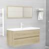 Sink Cabinet Sonoma Oak - Stylish Bathroom Storage | Hipomarket