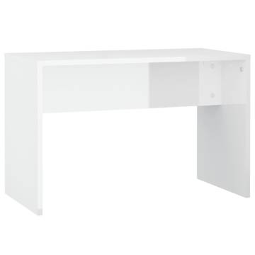 LED Dressing Table Set - High Gloss White Wood | HipoMarket