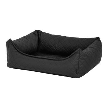 Madison Dog Bed Skai Check - Comfortable & Stylish 80x67 cm Grey