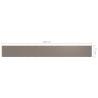 Balcony Screen Taupe 75x600 cm – Waterproof Privacy Shield