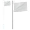 Silver Aluminium Sectional Flagpole 6.23m - Durable & Adjustable