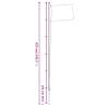 Silver Aluminium Sectional Flagpole 6.23m - Durable & Adjustable