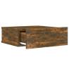 Floating Nightstand Smoked Oak | Space-Saving Storage Solution