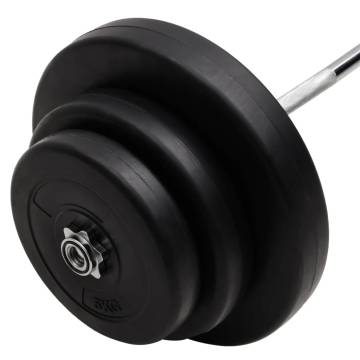 Curl Barbell with Plates 60 kg - Versatile Workout Equipment