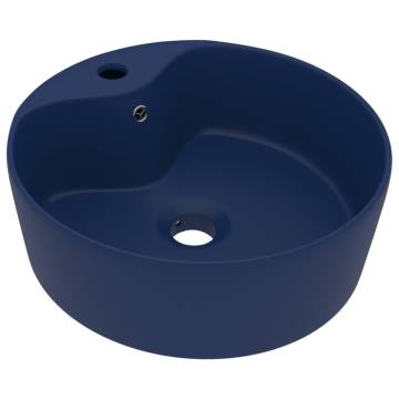 Luxury Matt Dark Blue Wash Basin 36x13 cm - Hipomarket