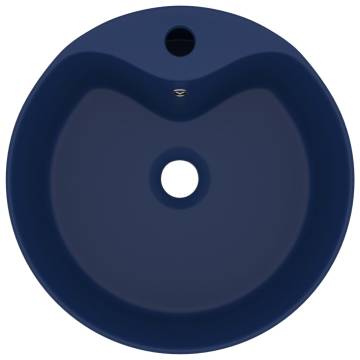 Luxury Matt Dark Blue Wash Basin 36x13 cm - Hipomarket