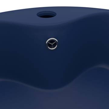 Luxury Matt Dark Blue Wash Basin 36x13 cm - Hipomarket