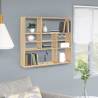 Wall Shelf Sonoma Oak 90x16x78 cm Engineered Wood Colour sonoma oak Quantity in Package 1 Number of Pieces 