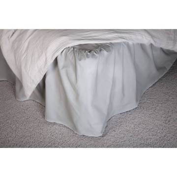 Venture Home Pixy Bedskirt 200x180 cm Cotton Light Grey