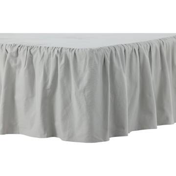 Venture Home Pixy Bedskirt 200x180 cm Cotton Light Grey