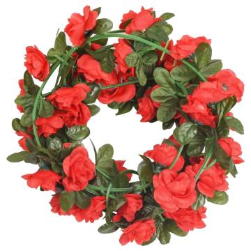 Artificial Flower Garlands - 6 pcs Red, 240 cm | Hipomarket