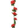 Artificial Flower Garlands - 6 pcs Red, 240 cm | Hipomarket