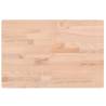 Solid Wood Beech Bathroom Countertop 60x40 cm | HiPo Market