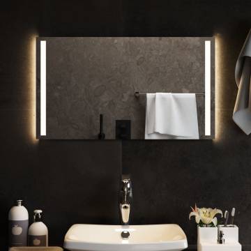 Stylish LED Bathroom Mirror 70x40 cm - Waterproof & Convenient