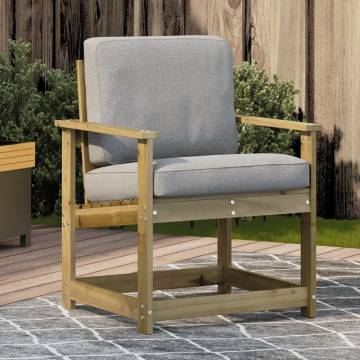 Garden Chair | Impregnated Wood Pine - 62x55x77 cm