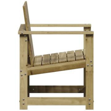 Garden Chair | Impregnated Wood Pine - 62x55x77 cm