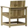 Garden Chair | Impregnated Wood Pine - 62x55x77 cm