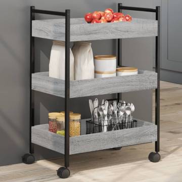 Kitchen Trolley Grey Sonoma - Stylish & Versatile Storage