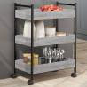 Kitchen Trolley Grey Sonoma 50x30x70 cm Engineered Wood Colour grey sonoma 