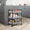 Kitchen Trolley Grey Sonoma - Stylish & Versatile Storage