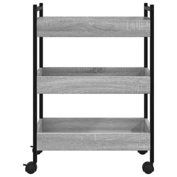 Kitchen Trolley Grey Sonoma - Stylish & Versatile Storage