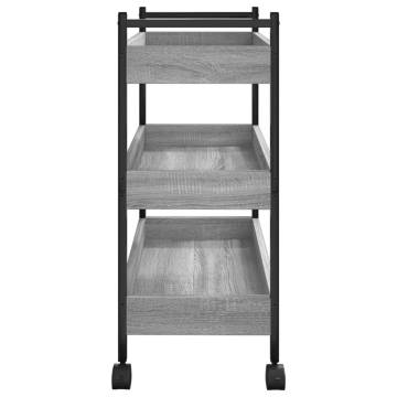 Kitchen Trolley Grey Sonoma - Stylish & Versatile Storage