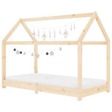 Kids Bed Frame - Solid Pine Wood 80x160 cm | Hipomarket