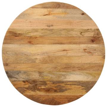 Solid Wood Mango Round Table Top Ø 90x2.5 cm - Hipomarket