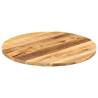 Round Solid Wood Table Top Ø 70x1.5 cm - Rustic Mango Finish