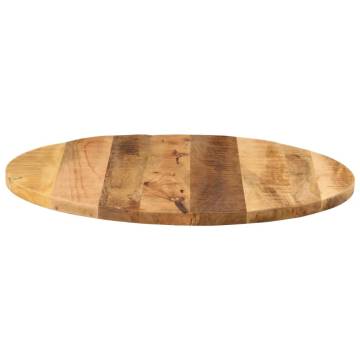 Round Solid Wood Table Top Ø 70x1.5 cm - Rustic Mango Finish