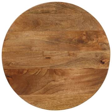 Table Top Ø 60x3.8 cm Round Solid Wood Mango - Rustic Charm