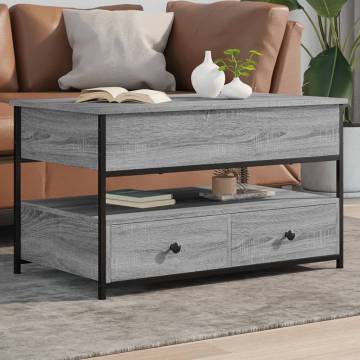 Elegant Grey Sonoma Coffee Table - 85x50x50 cm